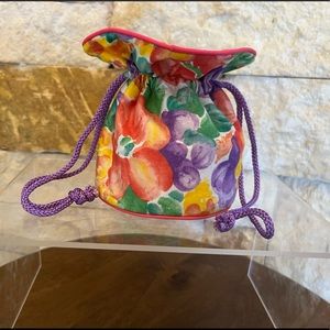 Oscar de la Renta Floral Bucket Bag